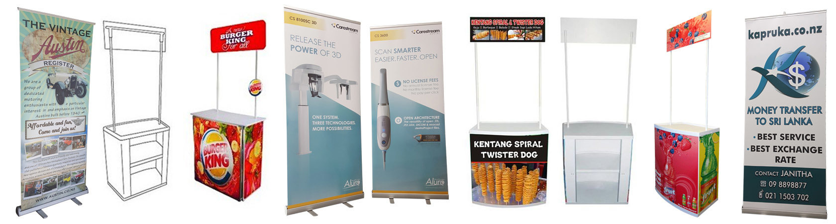 Promotional flags and banners printed by Spot Signz Auckland