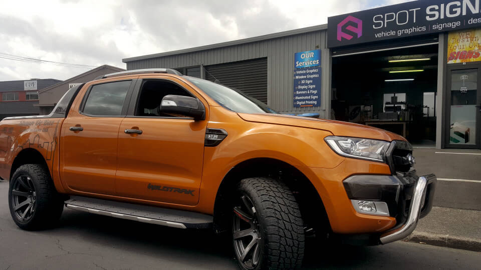 Vehicle wrap by Spot Signz Auckland