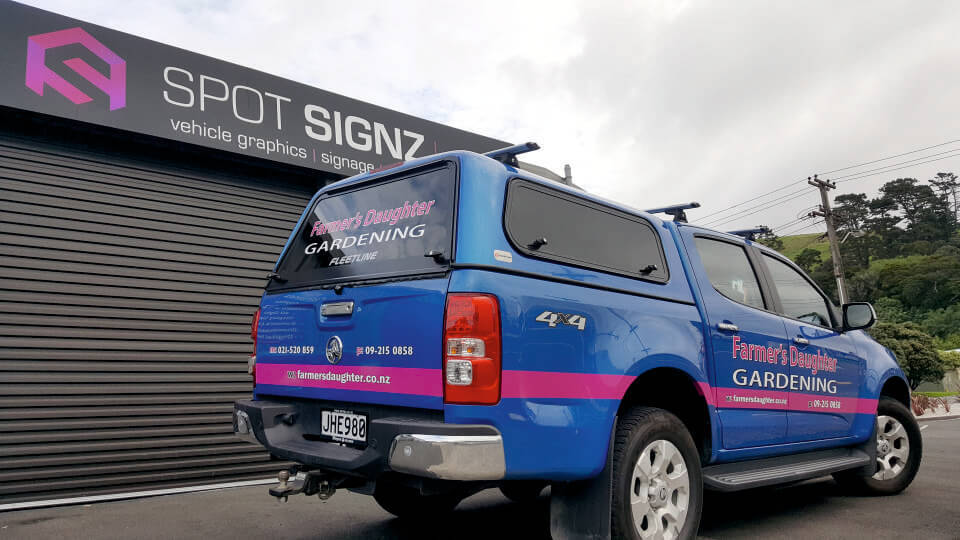 Vehicle wrap project by Spot Signz Auckland